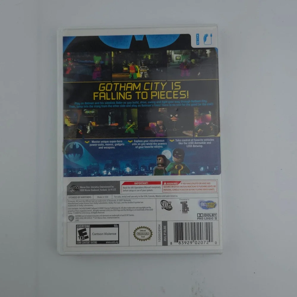 LEGO Batman The Videogame Nintendo Wii Action Retro CIB Good‎